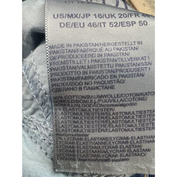 NYDJ Barbara Bootcut Jeans Womens 16 Blue Dark Wash Stretch Lifttuck Technology - Picture 11 of 12